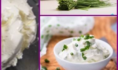 SALSA DE QUESO CREMA CON CEBOLLÍN