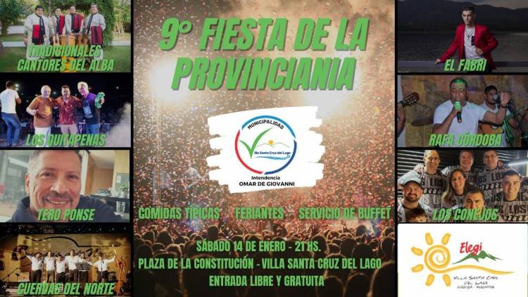FIESTA DE LA PROVINCIANÍA EN VILLA SANTA CRUZ DEL LAGO