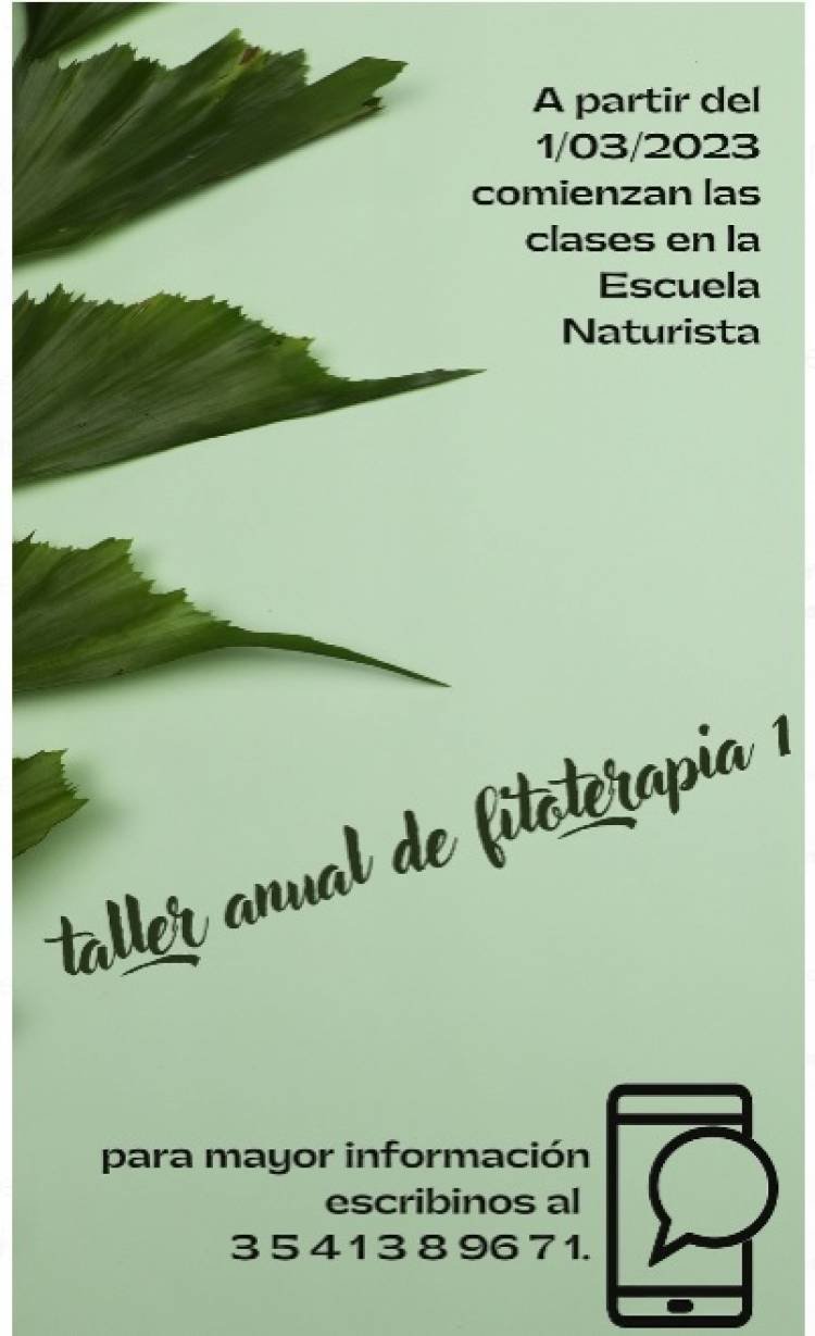 ESCUELA NATURISTA ABRE INSCRIPCIONES