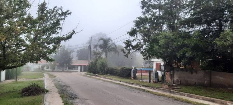 PAISAJE CON NIEBLA Y LLUVIA 
