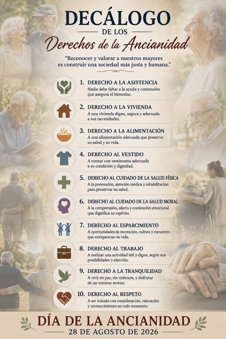 28 de agosto: DIA DE LA ANCIANIDAD 